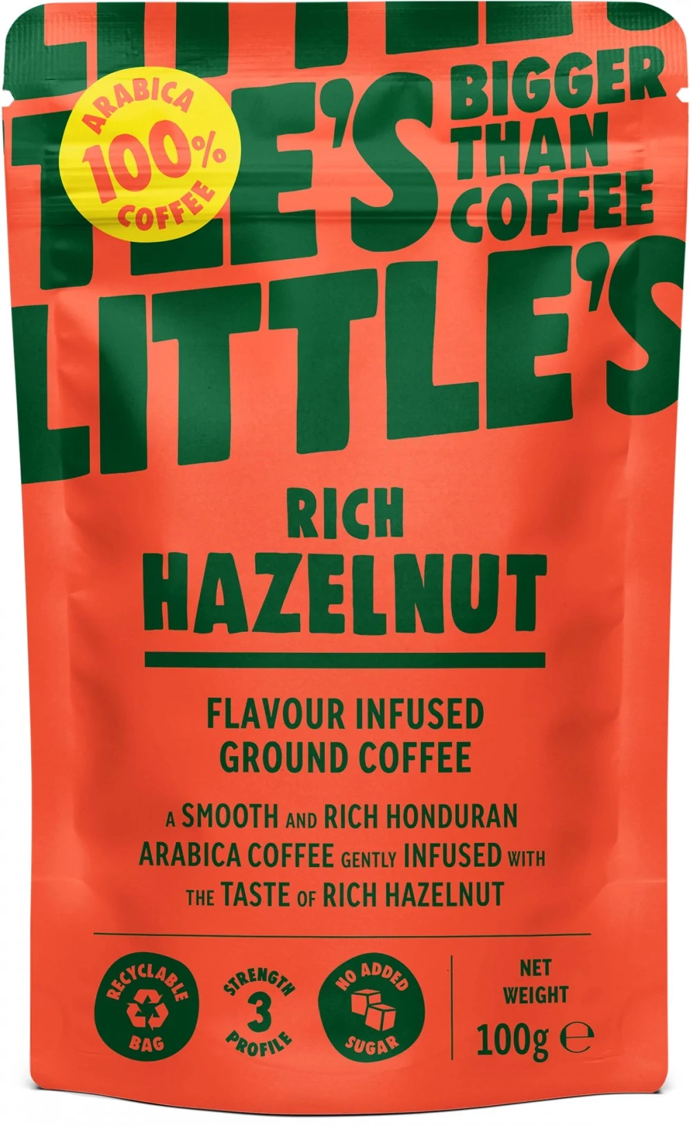 Little's Őrölt mogyoró ízesítésű kávé 100 g