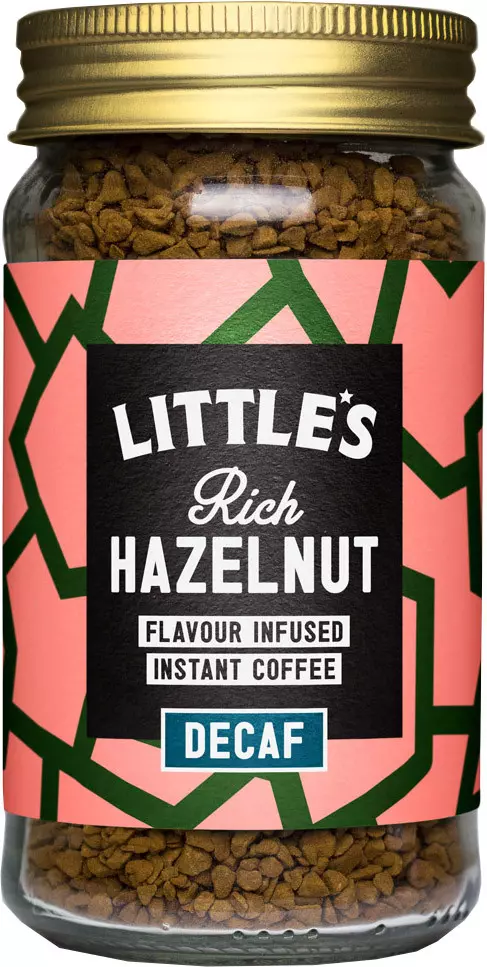 Little's Koffeinmentes mogyoró ízesítésű instant kávé 50 g