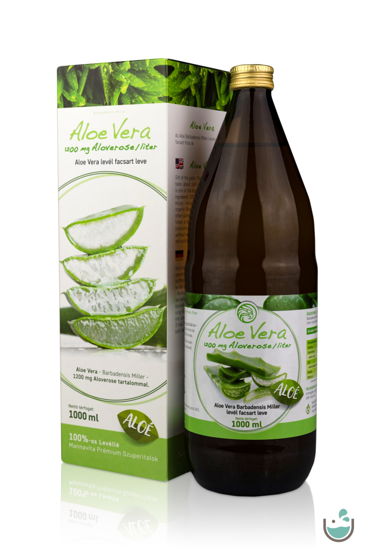 Mannavita Aloe vera gyümölcslé 100%-os, 1000 ml