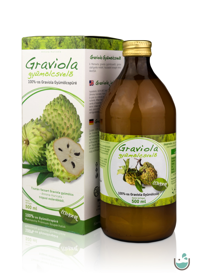 Mannavita Graviola gyümölcsvelő 100%-os, 500 ml