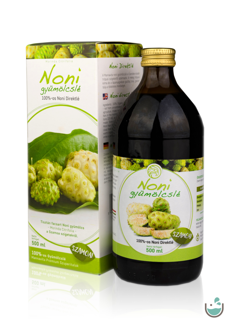 Mannavita Noni 100%-os gyümölcslé, 500 ml
