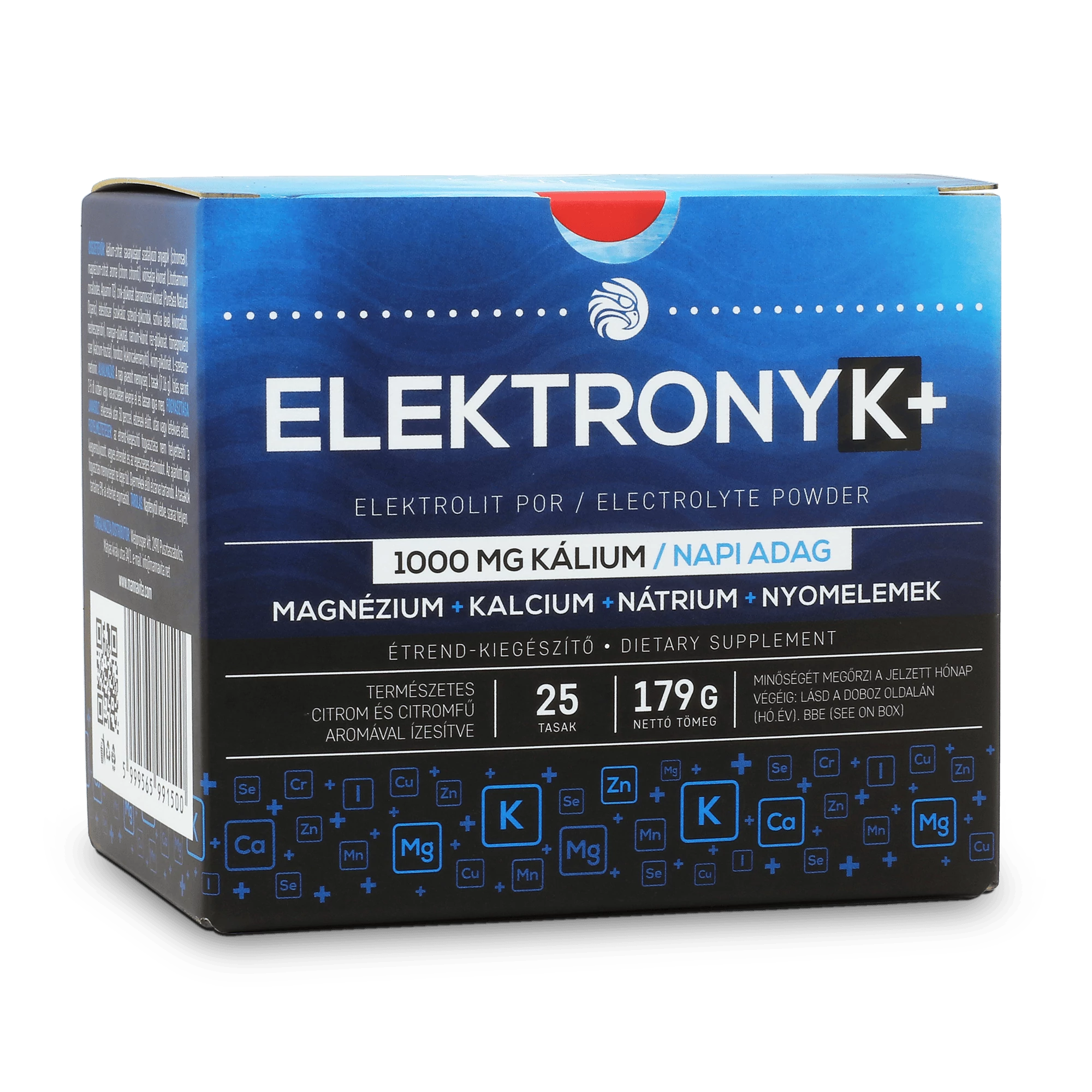 Mannavita ElektronyK+ Tasakos italpor 1000 mg Kálium / napi adag, 25 tasak