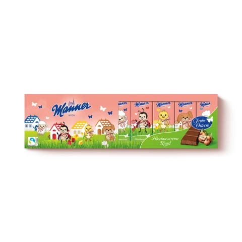 Manner Húsvéti mogyoró krémmel töltött tejcsokoládé szeletek 330 g