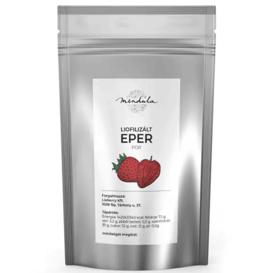 Mendula Liofilizált Eper por - 500 g