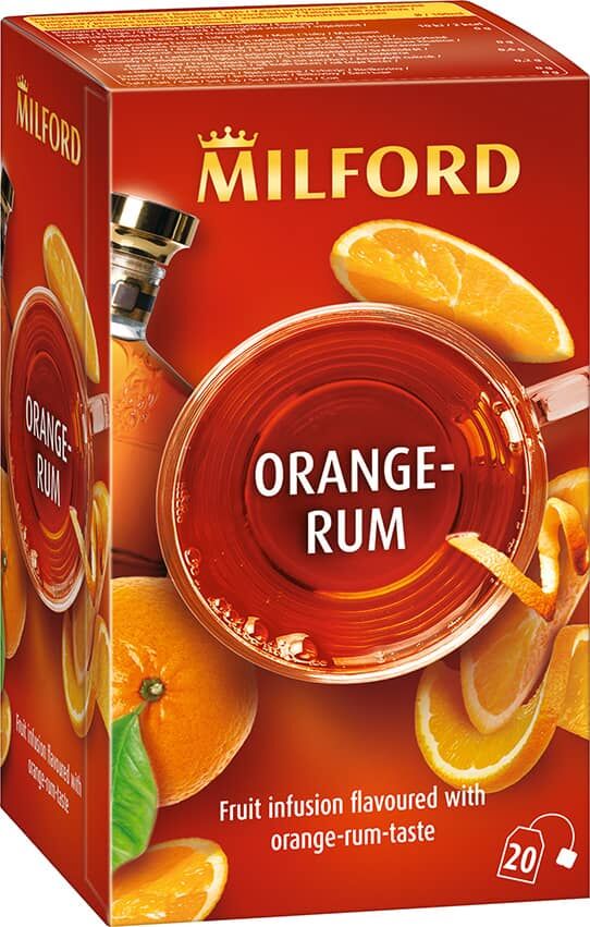 Milford Narancs- és rumízű gyümölcstea 20 db filter 