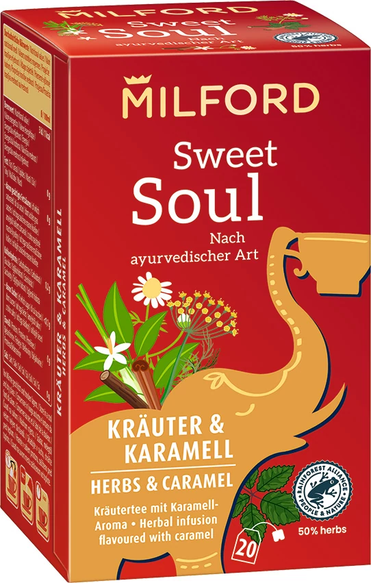 Milford Sweet Soul Karamell ízű gyógytea 20 db filter 