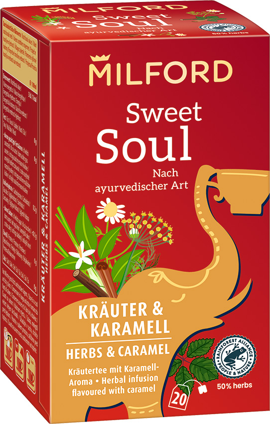 Milford Sweet Soul Karamell ízű gyógytea 20 db filter 