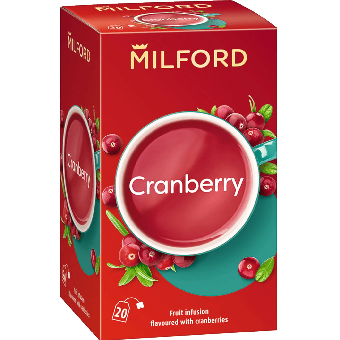 Milford Vörösáfonya ízű gyümölcstea 20 db filter 