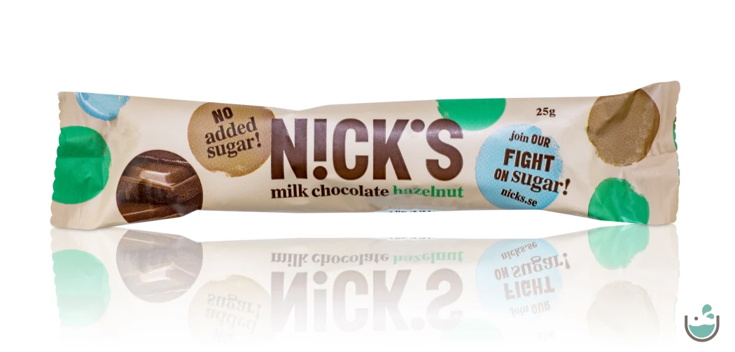 N!ck's gluténmentes mogyorós tejcsokoládé 25 g