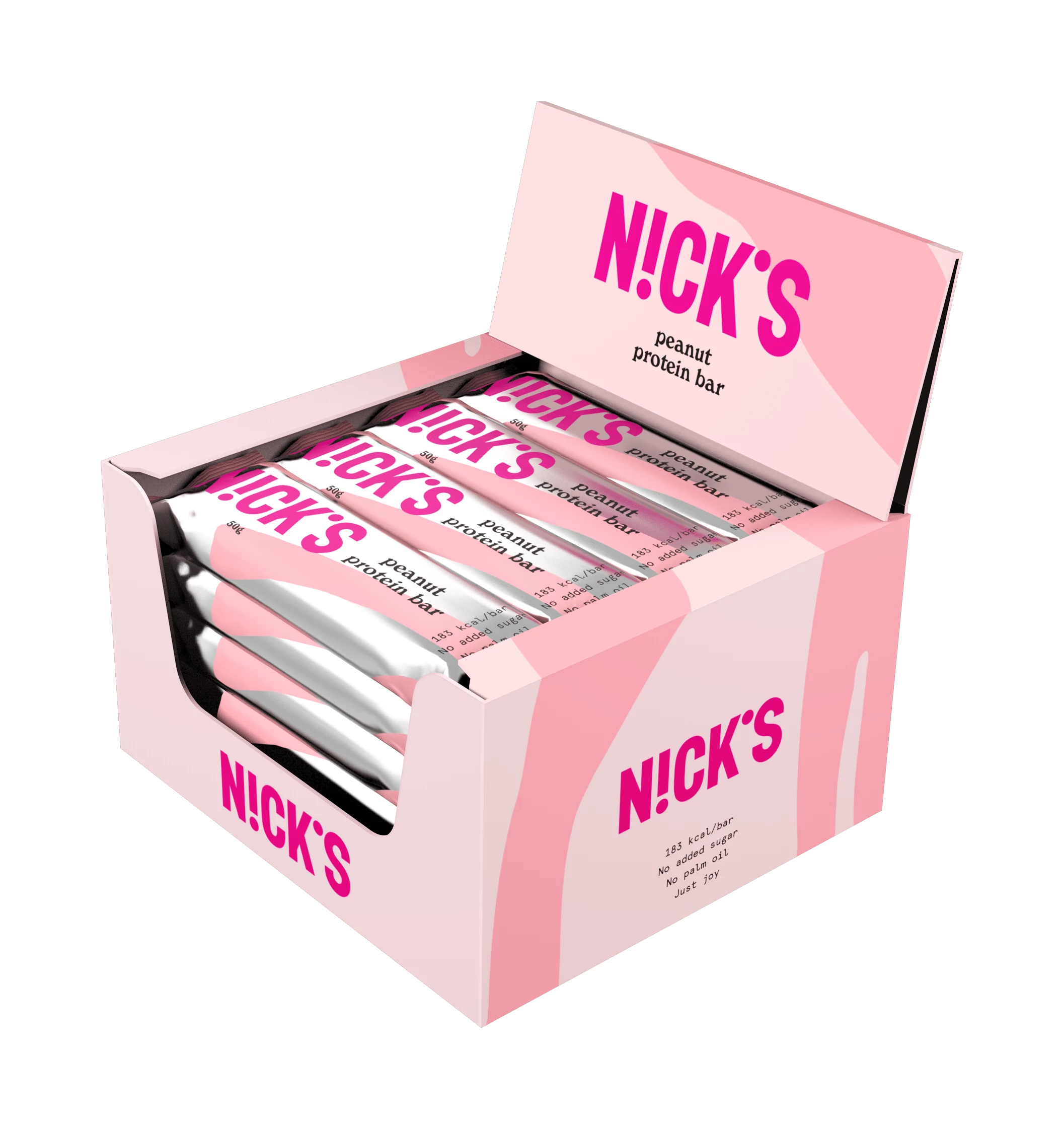 N!ck's Peanut protein bar - Gluténmentes földimogyorós proteinszelet kínáló 12X50 g (1 db ajándék)