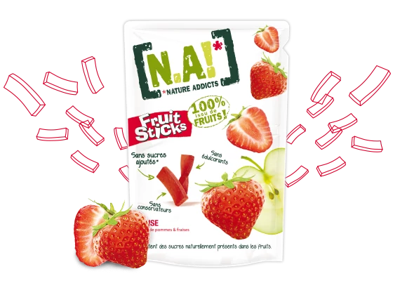 N.A! Gyümölcsrudacskák eper 35 g