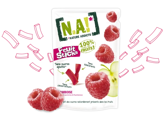 N.A! Gyümölcsrudacskák málna 35 g