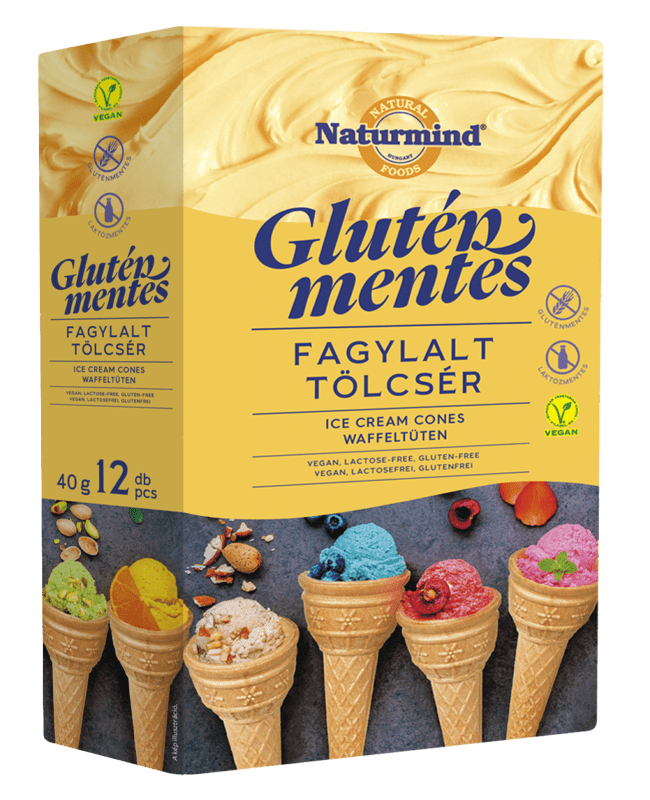 Naturmind Gluténmentes fagylalt tölcsér 40 g (12db)