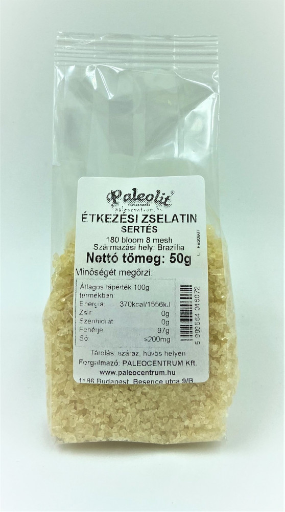 Paleolit Zselatin étkezési, sertés 180 bloom 50 g