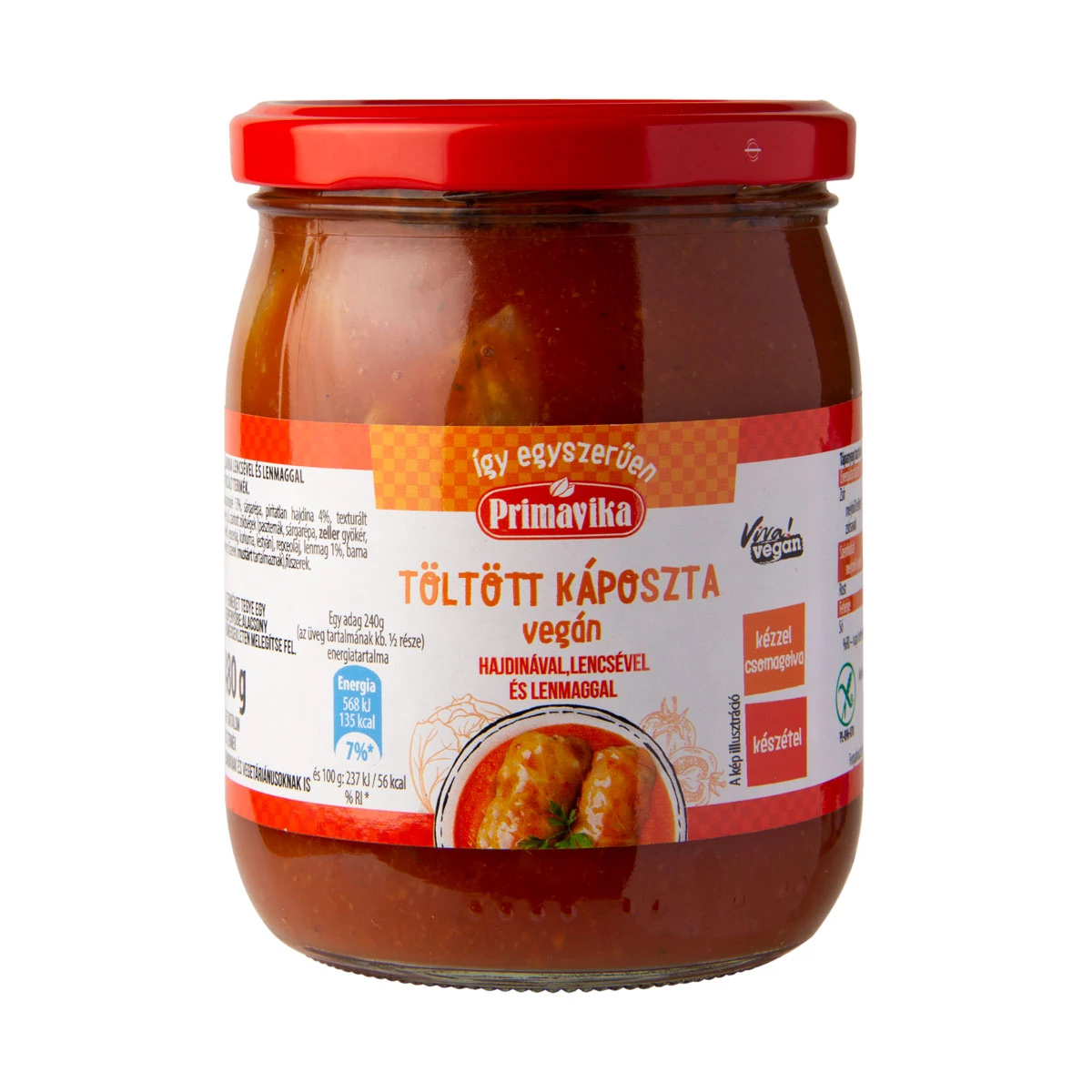 Primavika Vegán töltött káposzta 480 g