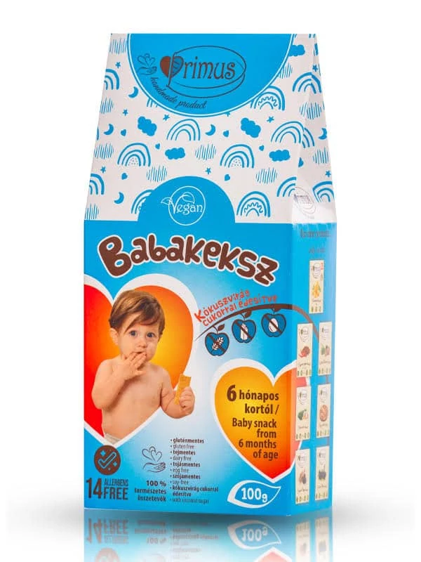 Primus kézműves vegán babakeksz (gluténmentes) 100 g