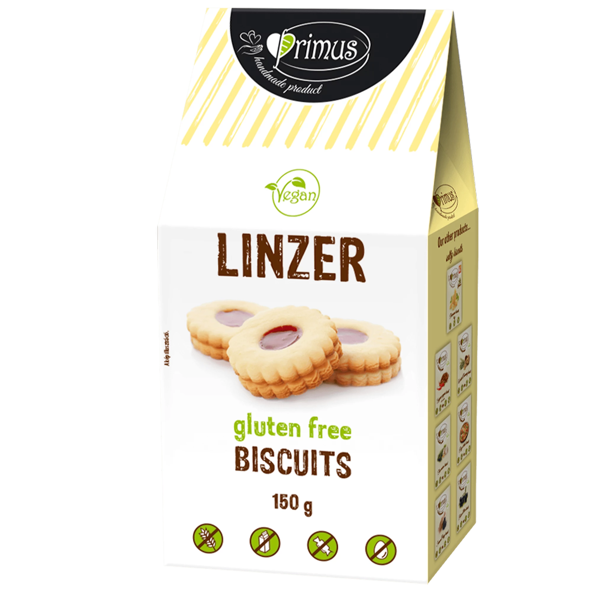 Primus Vegán Linzer (gluténmentes) 150 g