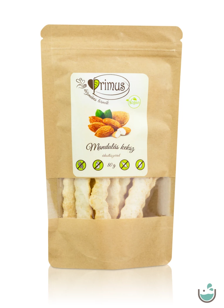 Primus kézműves vegán mandulás keksz (gluténmentes) 80 g