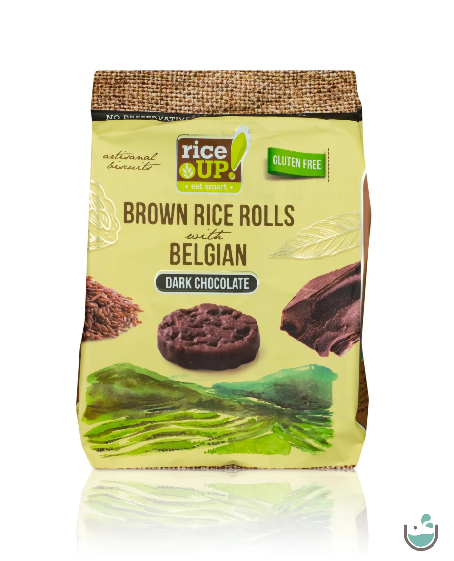 Rice UP! étcsokoládés barna rizs snack 50 g