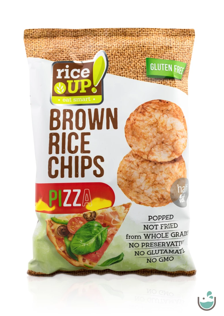 Rice UP! Pizza ízesítésű barna rizs chips 60 g