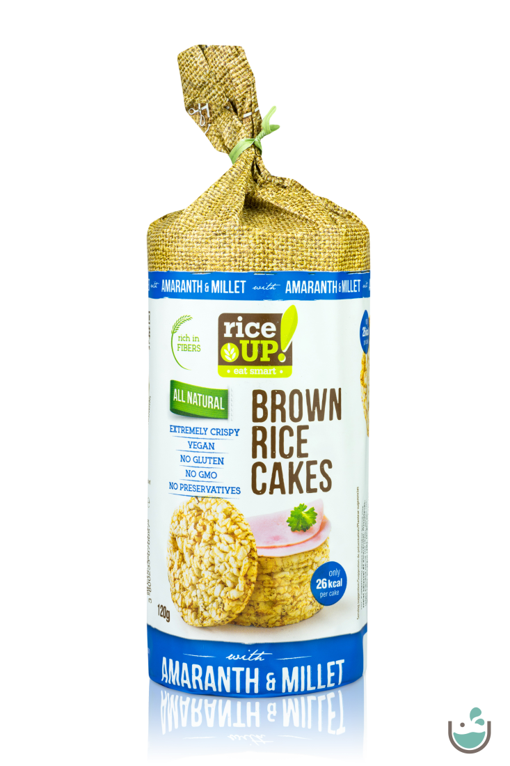 Rice UP! Puffasztott teljes kiőrlésű barna rizs szelet kölessel és amaránttal 120 g