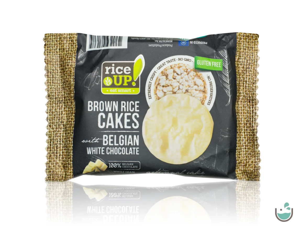 Rice UP! fehércsokoládés barna rizs snack 30 g