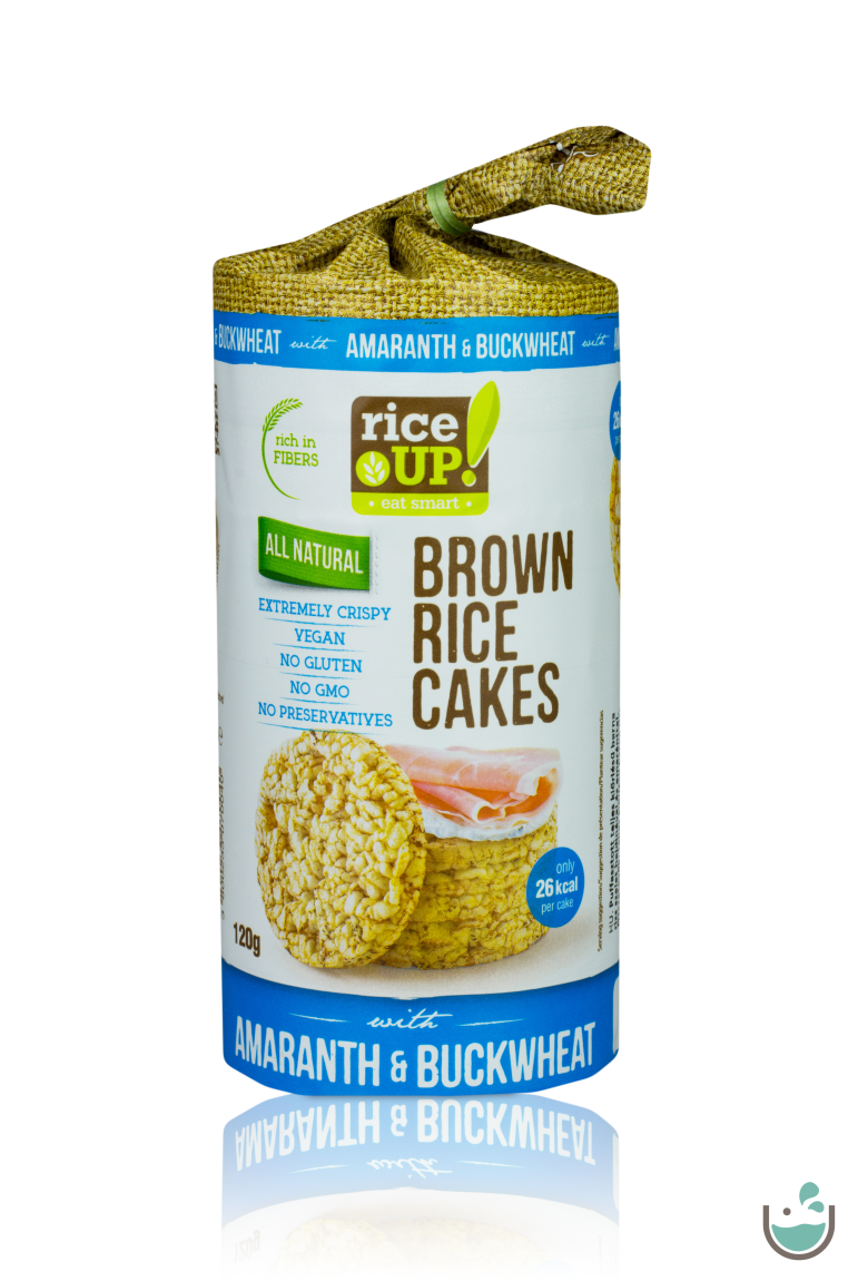 Rice UP! puffasztott teljes kiőrlésű barna rizs szelet hajdinával és amaránttal 120 g