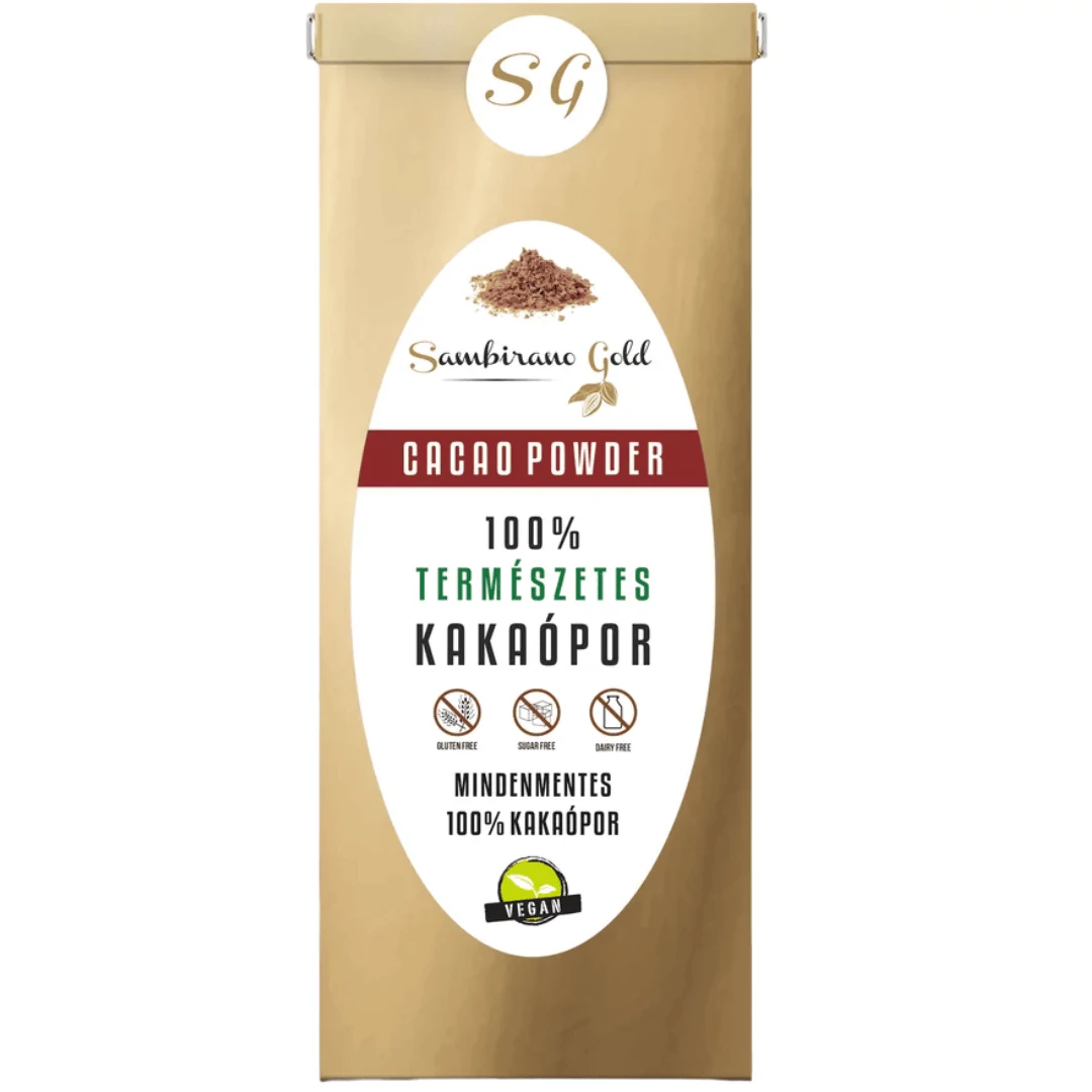 Sambirano Gold – Nyers, teljes értékű kakaópor 1 kg