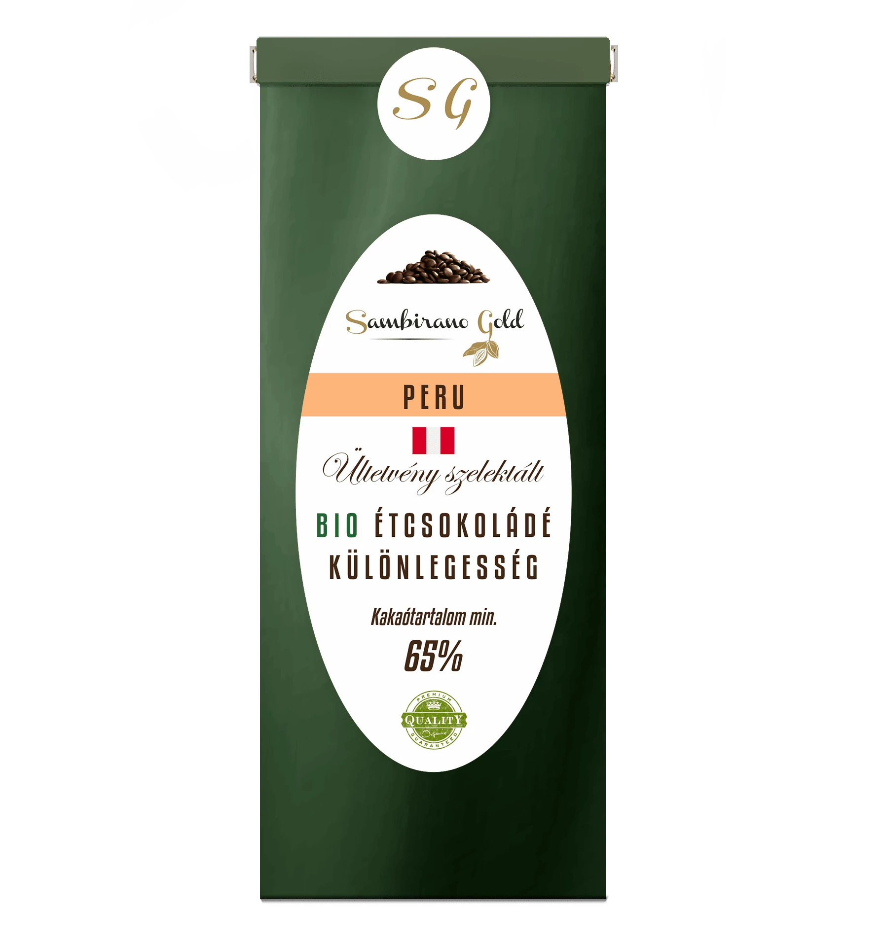 Sambirano Gold Bio Perui Étcsokoládé Különlegesség (65%) 50 g