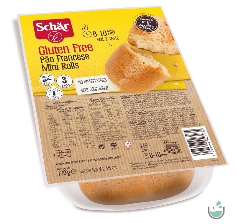 Schär mini rolls elősütött (gluténmentes) 130 g 