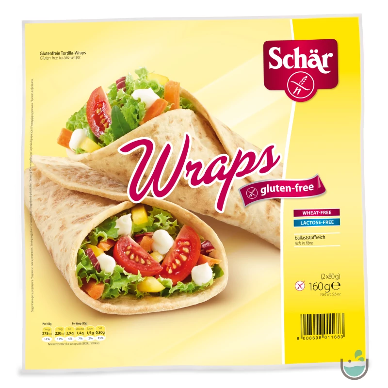 Schär wraps 160 g - gluténmentes