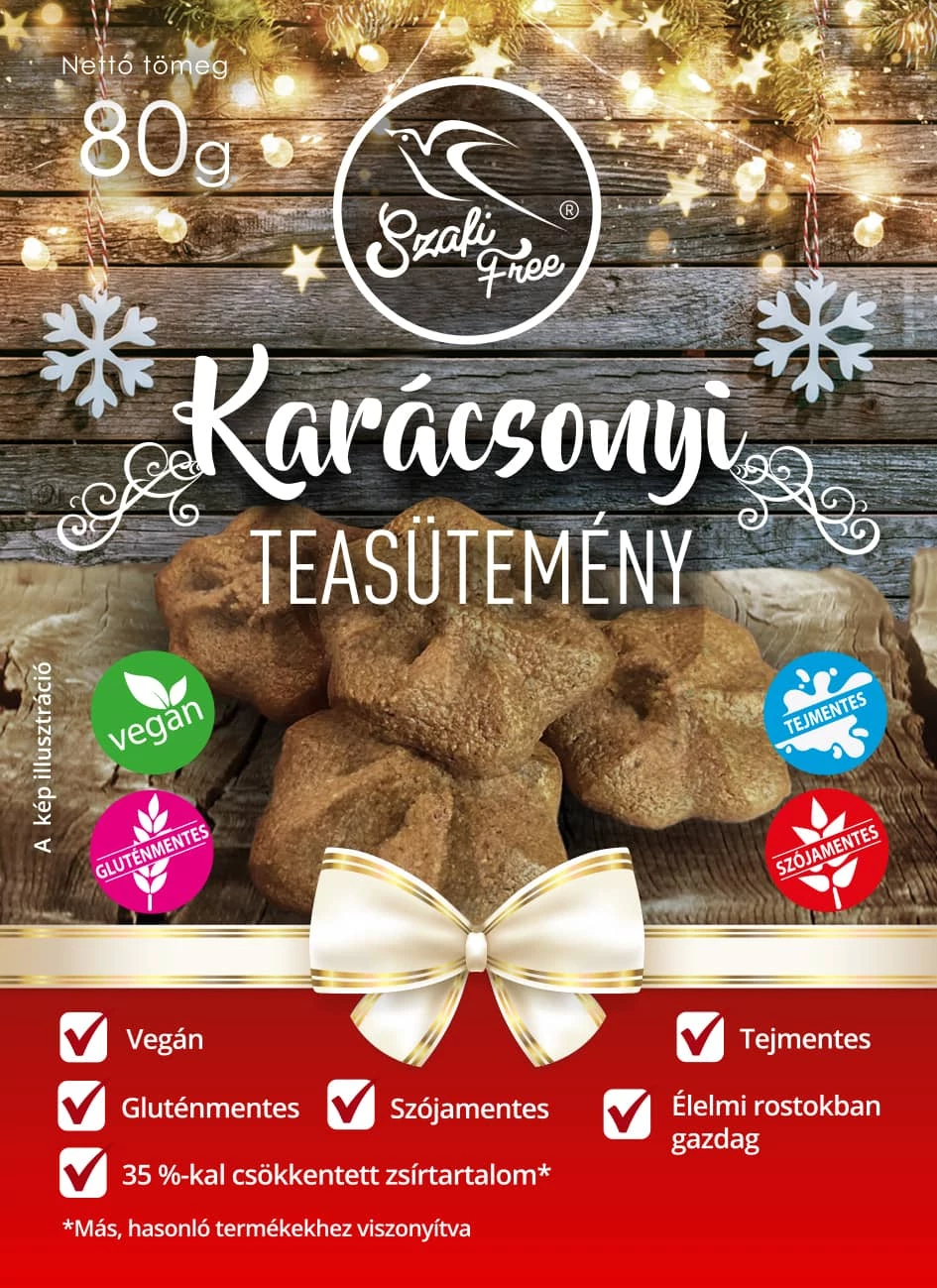 Szafi Free karácsonyi teasütemény 80 g