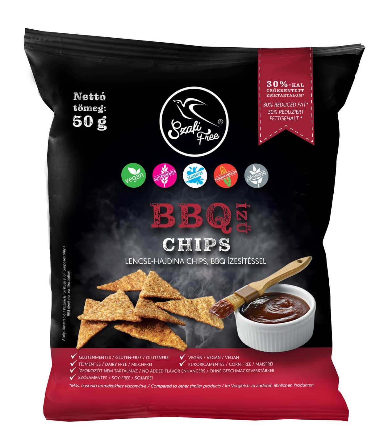 Szafi Free BBQ ízű chips 50 g