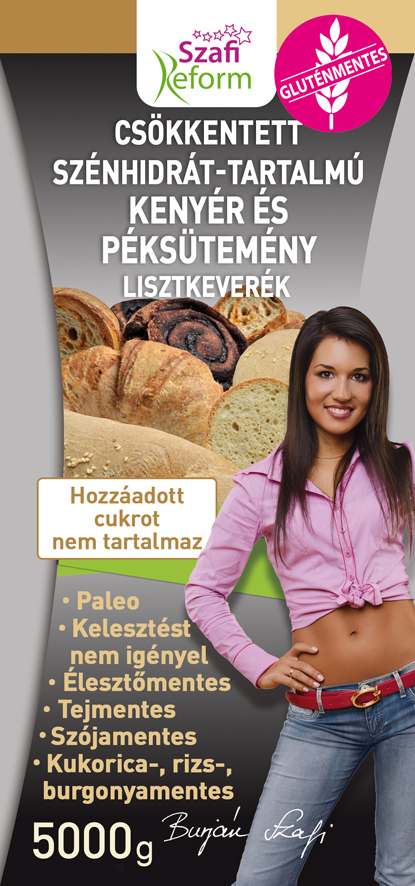 Szafi Reform Paleo szénhidrát-csökkentett kenyér és péksütemény lisztkeverék 5000 g