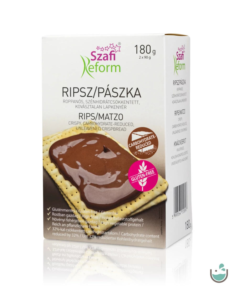 Szafi Reform szénhidrátcsökkentett ripsz/pászka (gluténmentes) 180 g