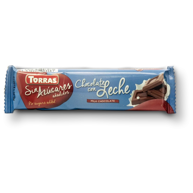 Torras Tejcsokoládé hozzáadott cukor nélkül (gluténmentes) 30 g