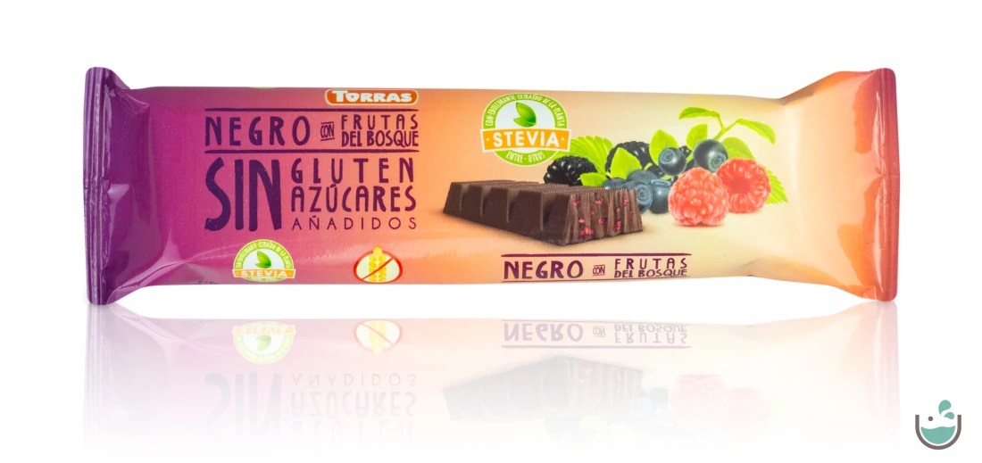 Torras Erdei gyümölcsös vegán étcsokoládé hozzáadott cukor nélkül (gluténmentes) 35 g