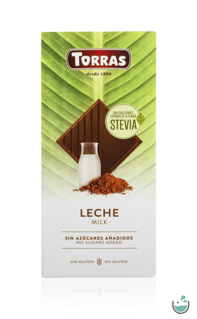 Torras Stevia Tejcsokoládé hozzáadott cukor nélkül (gluténmentes) 100 g