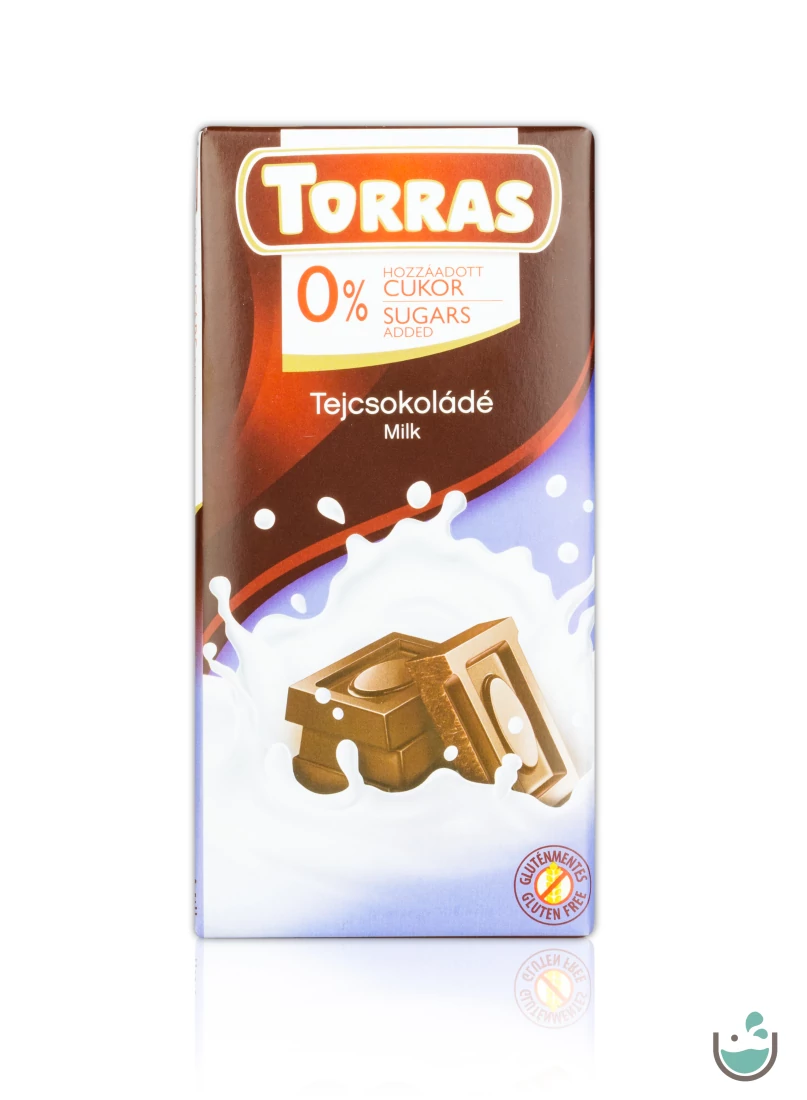 Torras Tejcsokoládé hozzáadott cukor nélkül (gluténmentes) 75 g