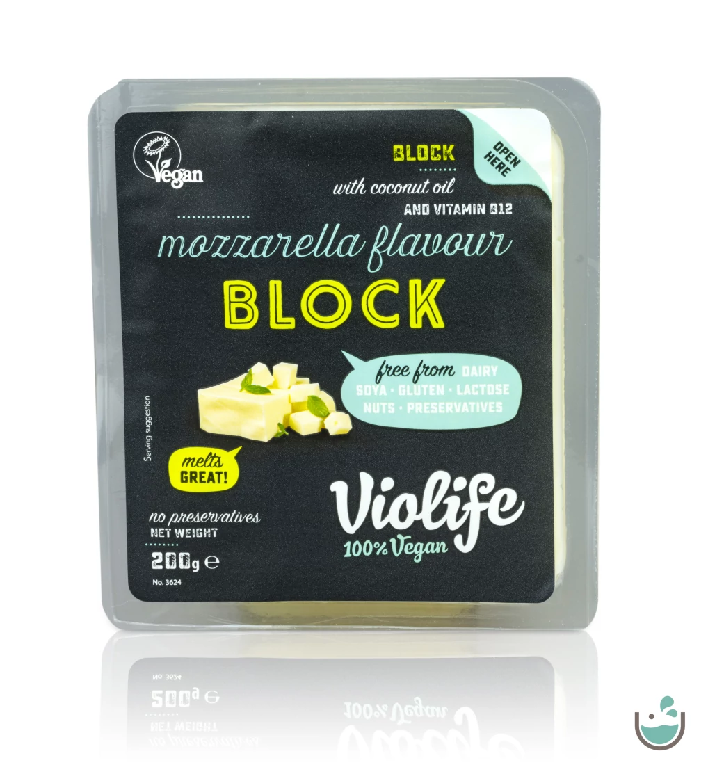 Violife mozzarella ízesítésű növényi tömb 200 g