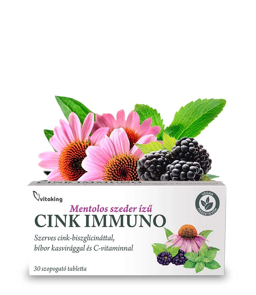 Vitaking Cink Immuno szopogató tabletta - 30 db