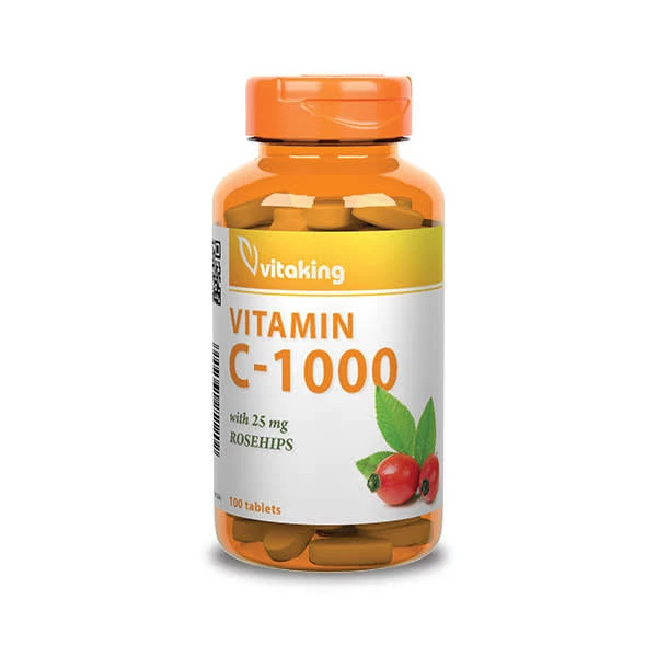 Vitaking 1000 mg C-vitamin csipkebogyóval - 100 db