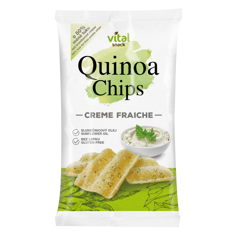  VitalSnack Quinoás chips tejfölös ízű 60 g