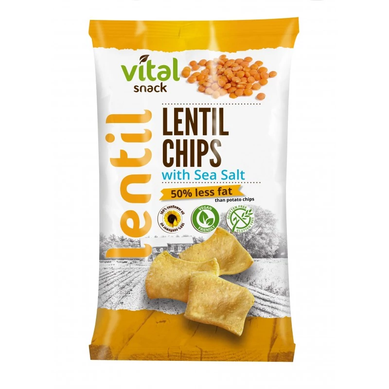  VitalSnack Lencse chips tengeri sóval 65 g