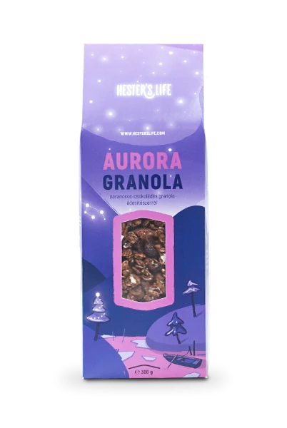 Hester's life Aurora granola - narancsos-csokoládés granola 300 g