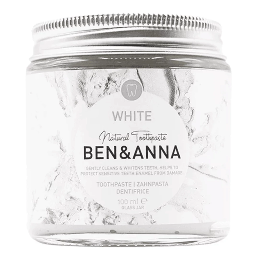 BEN&ANNA Tégelyes fehérítő fogkrém fluoridmentes 100 ml