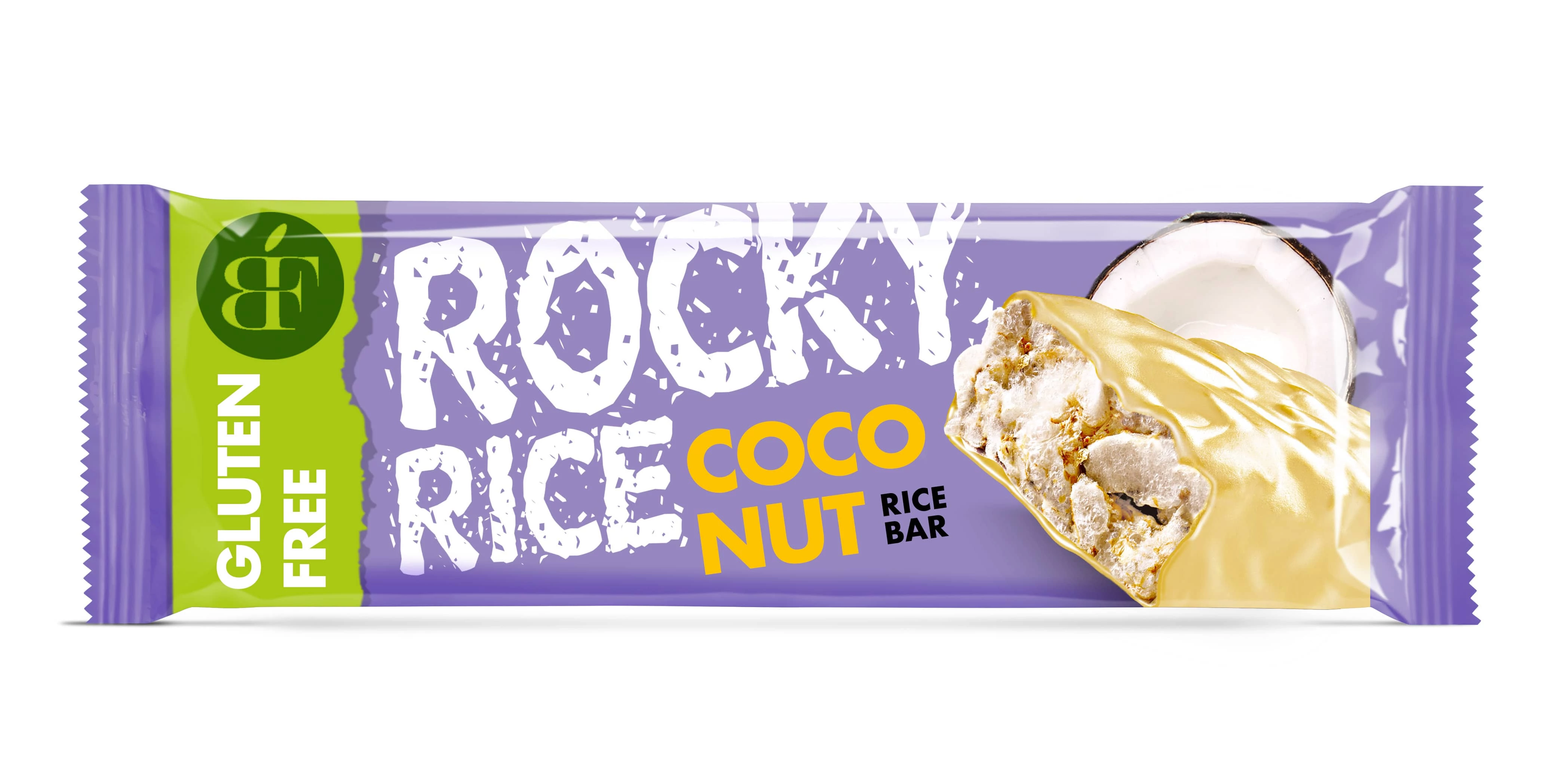 Benlian Rocky Rice-KÓKUSZ  ízű puff.rizs szelet fehér csok.bevonva 18 g