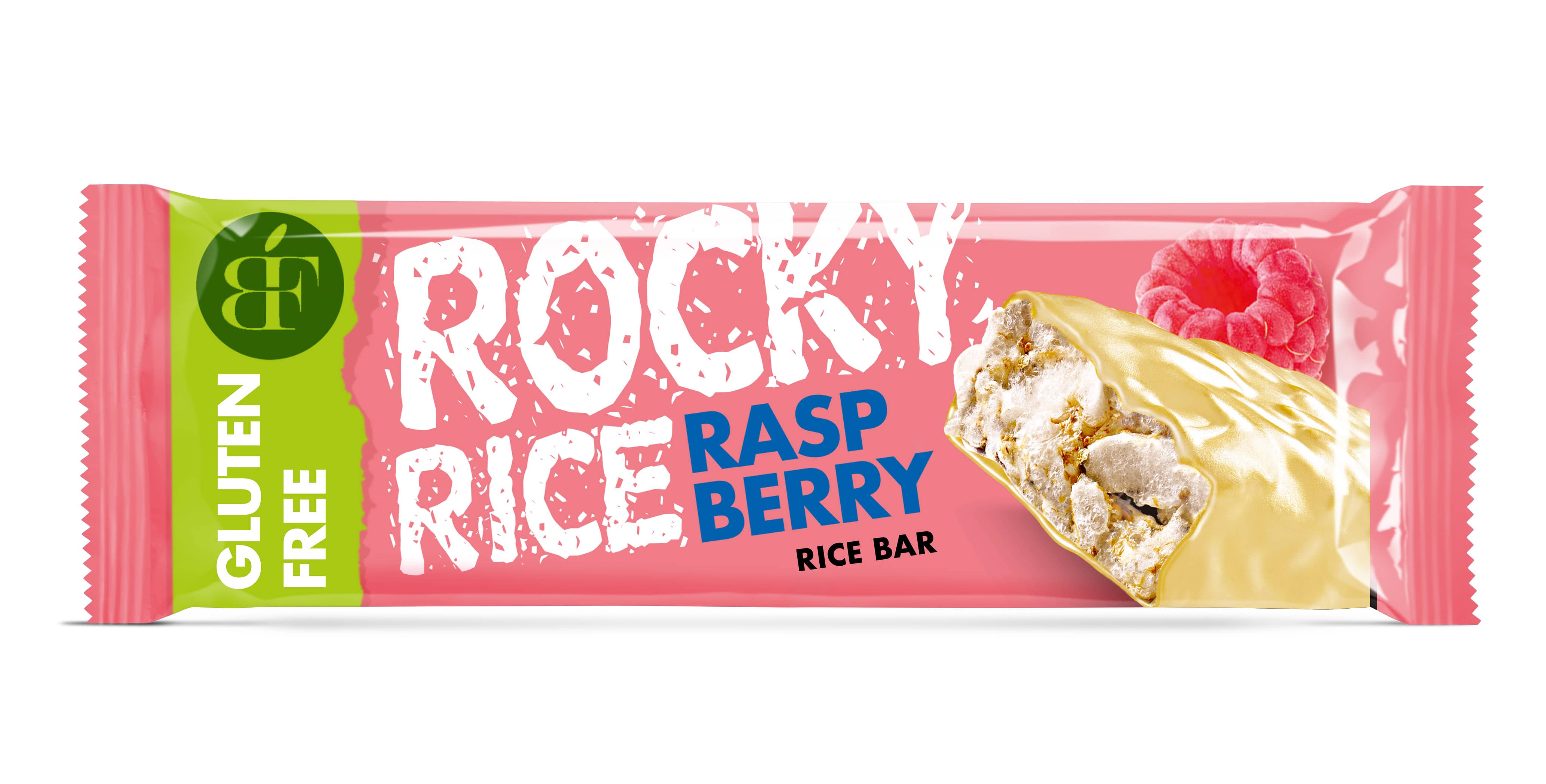 Benlian Rocky Rice- MÁLNA ízű puff.rizs szelet fehér csokoládéval bevonva 18 g