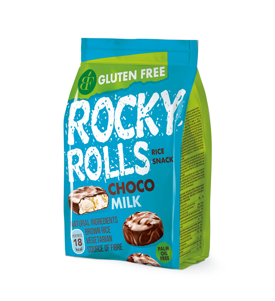 Benlian Rocky Rolls - TEJ ízű puff. rizs korong csok.bev 70 g