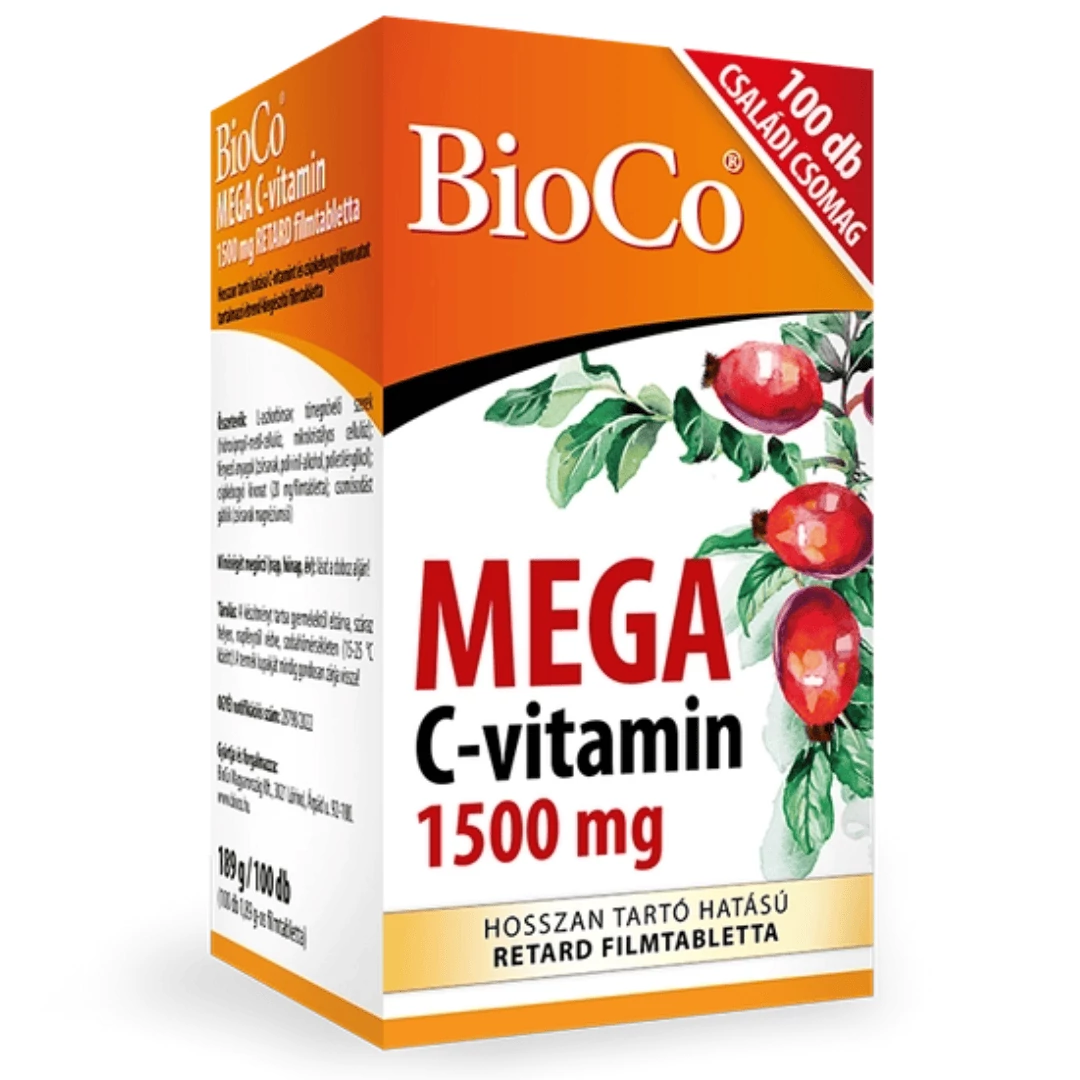 BioCo MEGA C-vitamin 1500 mg - 100 db